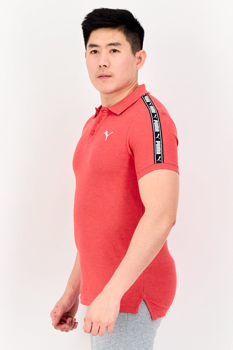 PUMA Men Sportswear Fit Short Sleeve Outdoor Polo Shirt, Red - Image 2