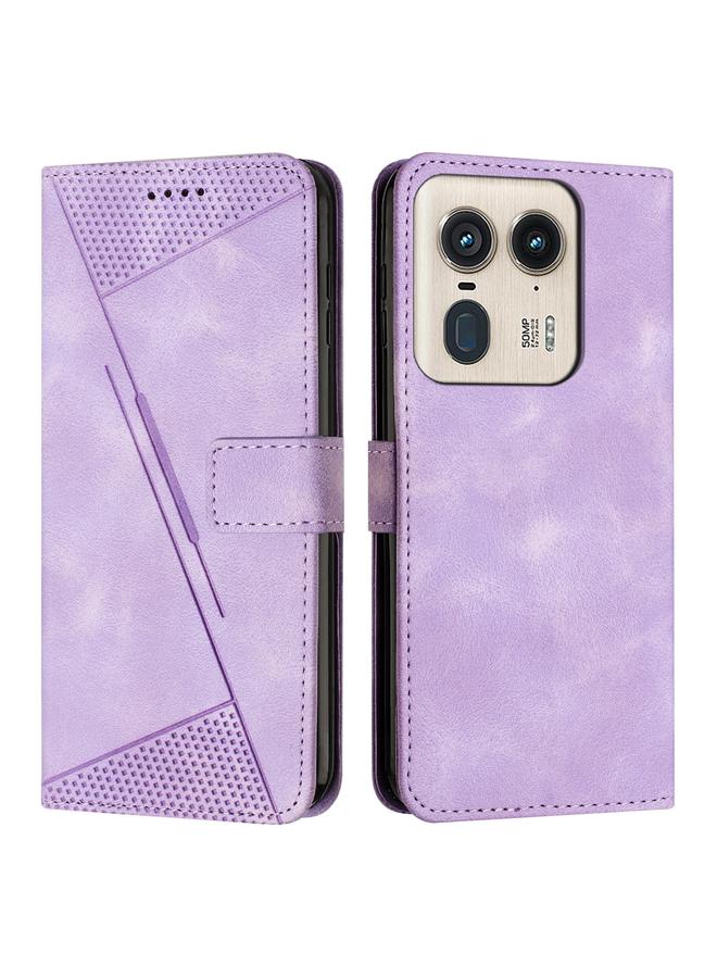 اس-توب جراب لهاتف Motorola Moto X50 Ultra Dream Triangle مصنوع من الجلد مع حبل تعليق - Image 1