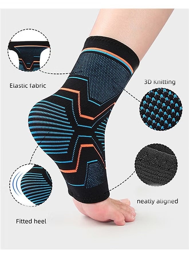 زوج واحد من دعامات الكاحل للنساء والرجال، دعامة للكاحل لتثبيت مفصل الكاحل للوقاية من الإصابات وتخفيف التواء الكاحل (L) - Image 3