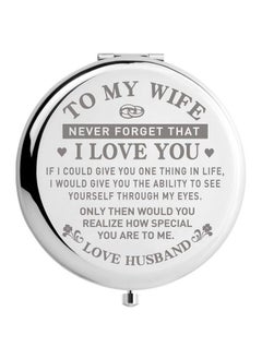 Travel Makeup Mirror For Wife Wife Birthday Gift Ideas Wife Gifts For Wedding Anniversary Valentines Day Mothers Day Romantic Gift For Her
