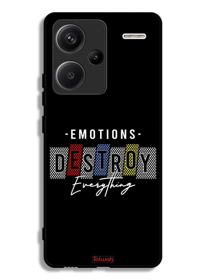 Tolwak Xiaomi Redmi Note 13 Pro Plus Protective Case Cover Emotions Destroy Everything - Image 1