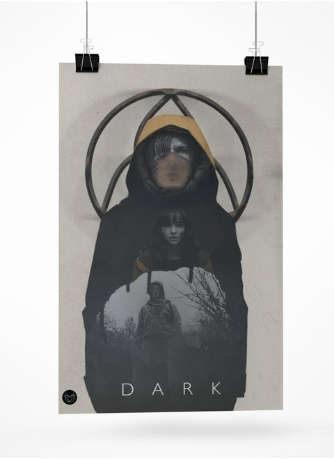 Poster printed with your dark design