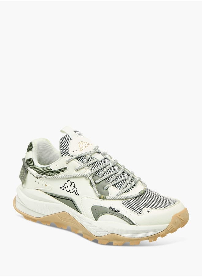 Kappa Mens Panelled Lace-Up Sports Shoes with Pull Tabs  - Image 1