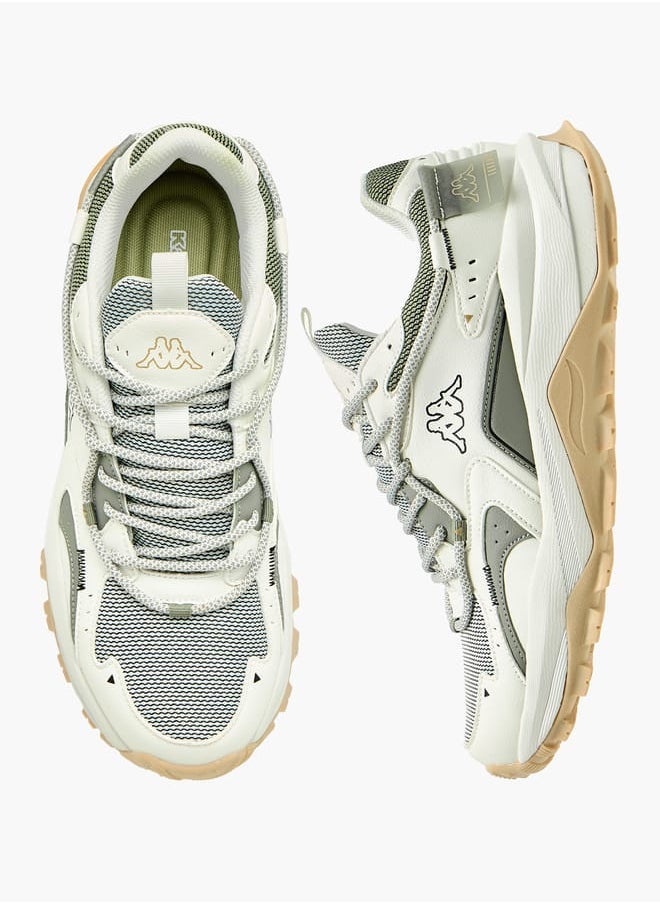 Kappa Mens Panelled Lace-Up Sports Shoes with Pull Tabs  - Image 2