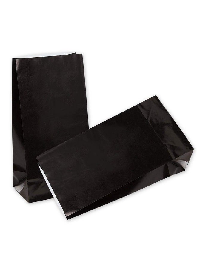 KEYYOOMY 100 Ct Small Paper Bags Black Party Goody Bags For Wedding Baby Shower Kid’S Birthday Party (Black 100 Ct 3.1 X 5.1 X 9.4 In)  - Image 1