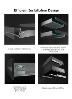 Cabinet Drawer Box Set Complete with Slides Anti-Rust Heavy Duty Aluminum Drawer Box Set, 84 mm Backboard Height, Universal for 16mm-18mm Board Quick installation-Grey (Vario Series) (490-500 mm) - pzsku/Z8D5A640952671E64083BZ/45/_/1708509822/70b27322-fd3c-464e-913f-9c3bfe429e74