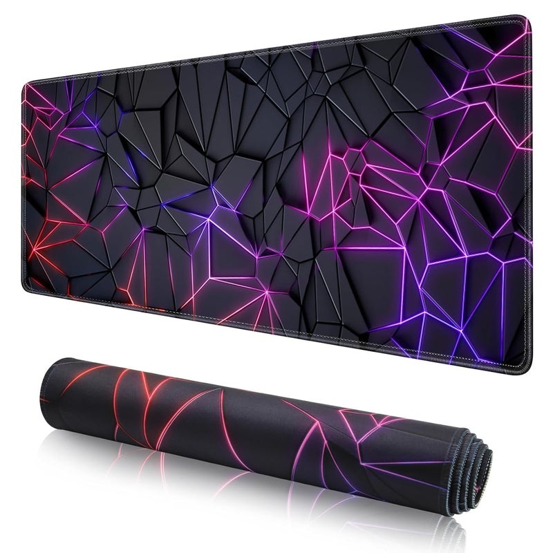 KRESHU Antislip 300x800x2 mm Gaming 3D Mousepad Extended Large Non Slip Desk Mat and Keyboard Mat XXL Gaming Keyboard Mat Suitable for PC, Computer, Laptop, Keychain, Party (Pack of 1) - Image 1