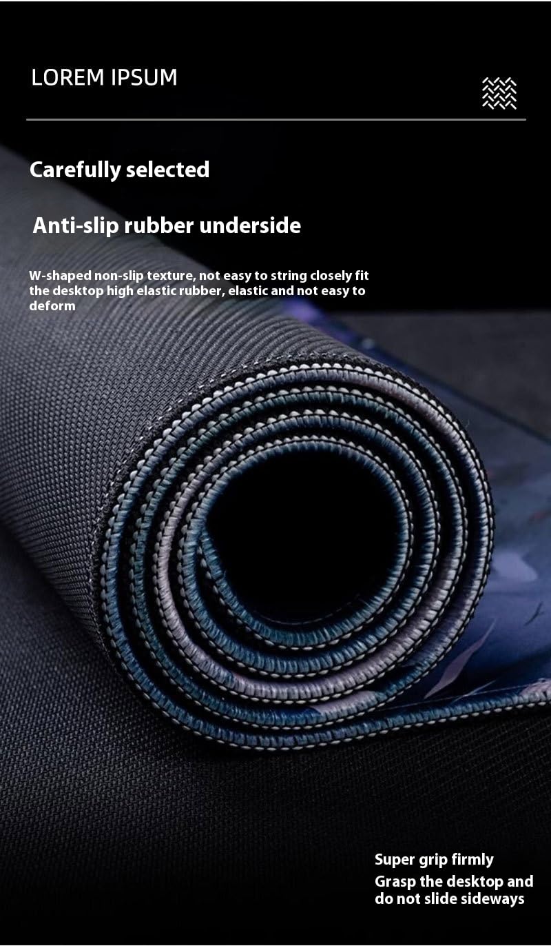 KRESHU Antislip 300x800x2 mm Gaming 3D Mousepad Extended Large Non Slip Desk Mat and Keyboard Mat XXL Gaming Keyboard Mat Suitable for PC, Computer, Laptop, Keychain, Party (Pack of 1) - Image 4