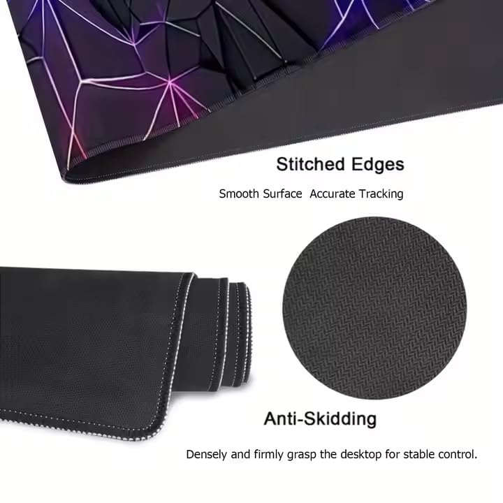KRESHU Antislip 300x800x2 mm Gaming 3D Mousepad Extended Large Non Slip Desk Mat and Keyboard Mat XXL Gaming Keyboard Mat Suitable for PC, Computer, Laptop, Keychain, Party (Pack of 1) - Image 5