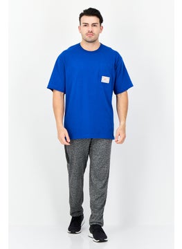 Reebok Men Sportswear Fit Short Sleeves Basketball T-Shirt, Blue  - Image 3