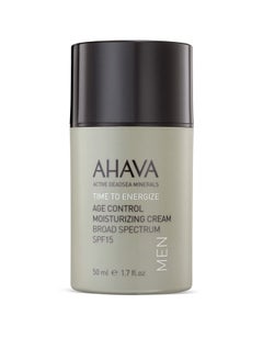 AHAVA Men'S Age Control Moisturizing Cream, Broad Spectrum Spf15 Fastabsorbing Silky Hydrating Lotion, Protects From Premature Aging Signs Of Uva;B Rays, Enriched With Exclusive Osmoter, 1.7 Fl.Oz  - Image 2