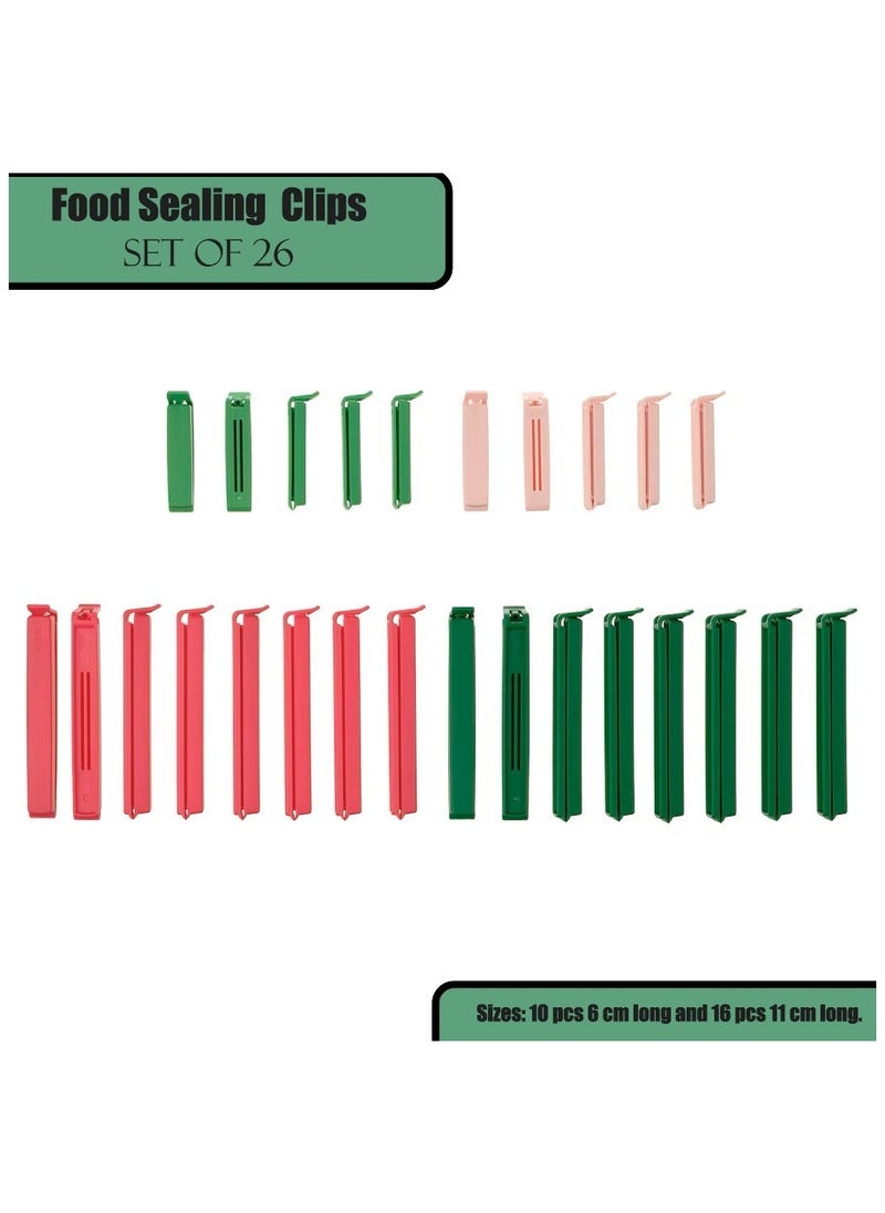 Generic - Premium Quality Multicolor Clips - Food Saver - Food Sealing Clips (Set of 26) - Image 1