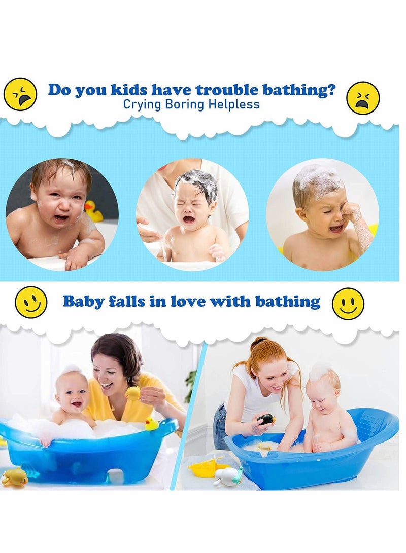 واي آند دي 3Pcs Bath Toys for 1-5 Year Old Boy Girls Gifts,Wind-Up Bathtub Baby 3-6 Toddlers, Swimming Pool Water Kids Ages 2-7 Birthday Gifts - Image 3