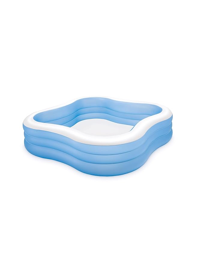 INTEX Beach Wave Swim Center Swimming Pool Blue/White 90 Inch X 22 Inch Size 8" 57495Ep - Image 1