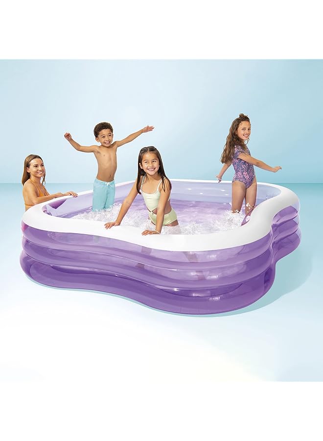 INTEX Beach Wave Swim Center Swimming Pool Blue/White 90 Inch X 22 Inch Size 8" 57495Ep - Image 4