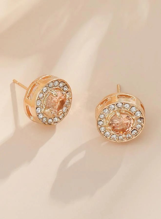 تايك تو أقراط دبوسية مزينة