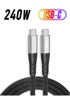 Apera NR10 Type-C To Type-C iPhone Android Compatible 240W Pd Fast Charging Braided Cable  - Image 1