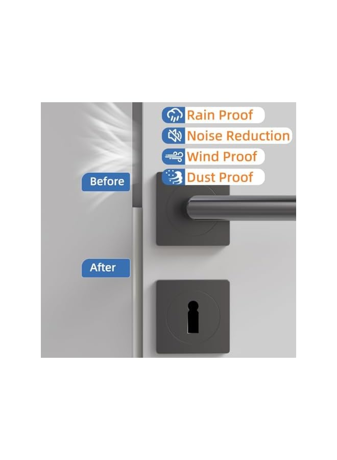 Green Tiger Wedge-Shape Window Weather Stripping Door Frame Seal Strip 118”,Upgrade Black Foam,Soundproofing,Draft Stopper,Winter Insulation,Noise Blocker, Gap Filler for Exterior Front Door Side (Black) - Image 3