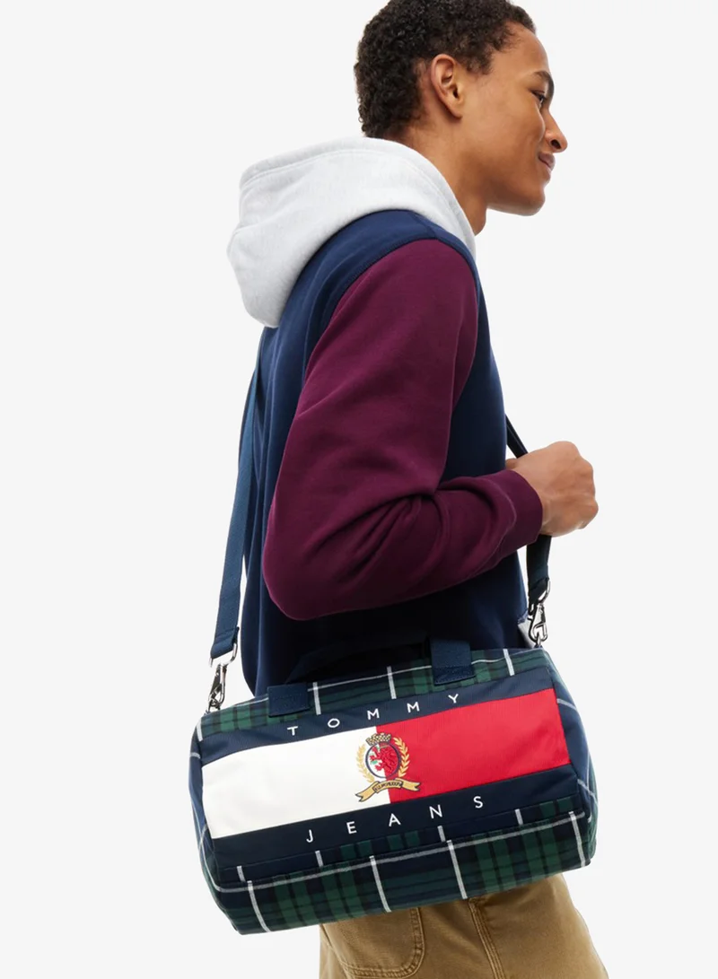 تومي جينز Archive Flag Badge Check Duffel Bag
