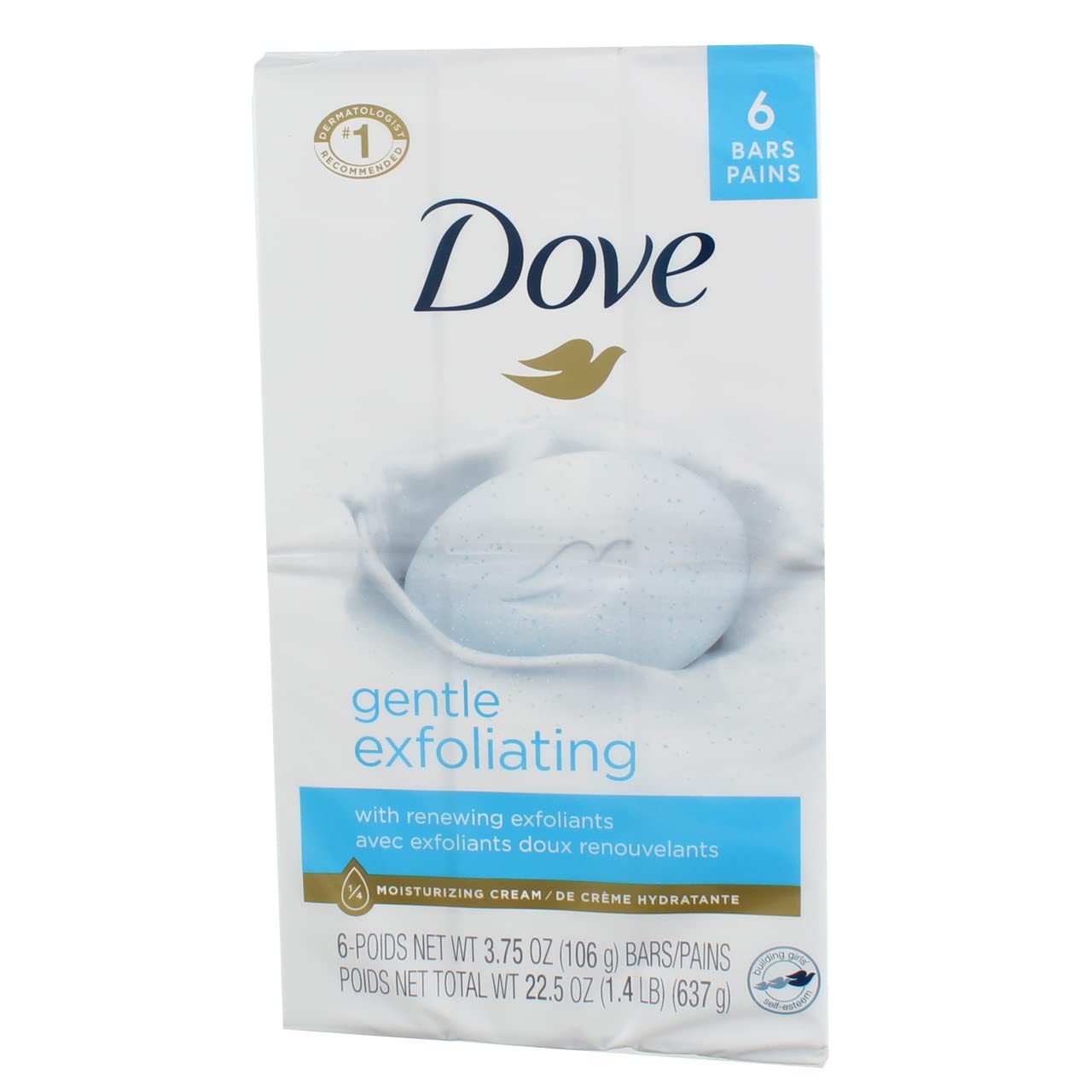 Dove Gentle Exfoliating Beauty Bars 4 oz 6 bars