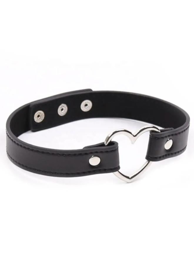 قابل للتعديل الجلود المختنق قلادة الشرير قلادة سلسلة طوق الناعمة CH-04 - Image 4