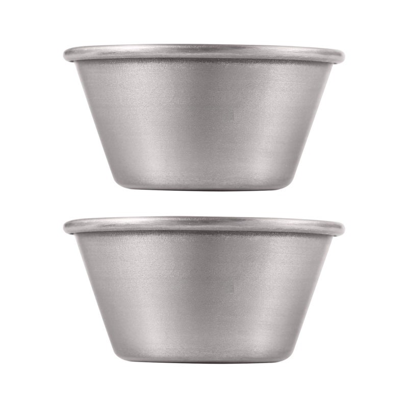 Titanium Wine Cup 2 Pack Lightweight Rust-Resistant Extended Rim Design Mini Portable Drinkware - Health-Friendly Outdoor Travel Office Car Ride Use - Image 1
