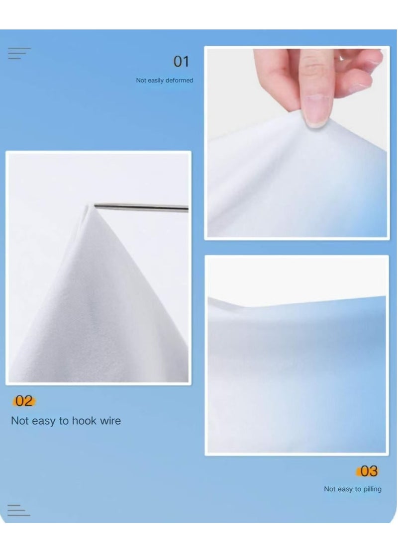 Three-piece, new gradient ice sleeves, ice silk sunscreen sleeves, thin UV protection, gray and white  - Image 2