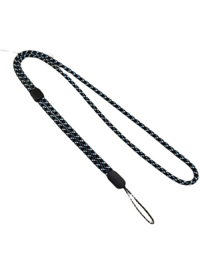 Backpacker Suitable For Small Camera MM5 Flashlight Woven Hanging Belt Hanging Neck Plus Adjustable Lengthening Neck Strap Mobile Phone Rope-Color:Mm5 Extended Black