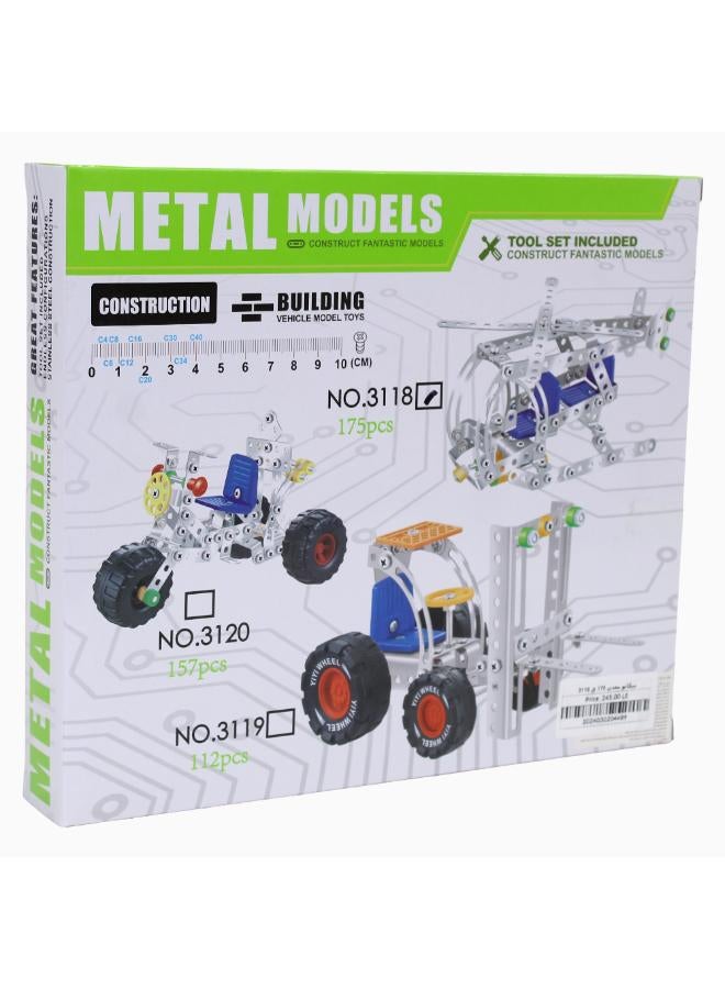 Aole Gainian Metal Models kit – 175Pcs - Image 2