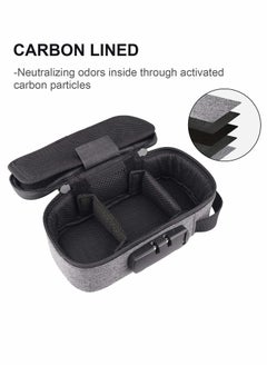 Excefore Smell Proof Bag with Lock, Smell Proof Case, Smell Proof Storage Bag with Odor Absorbing Activated Charcoal Lining for Herbs  - Image 2