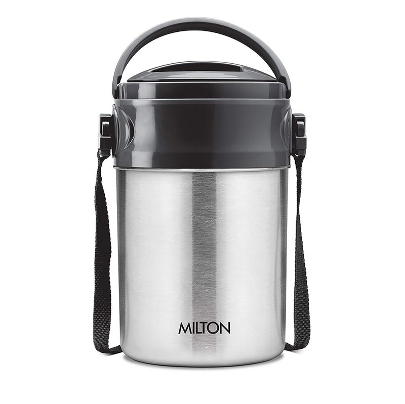 Milton Milton Steel On 5 Tier Insulated Tiffin Box, 1.80 L, Silver - Image 4