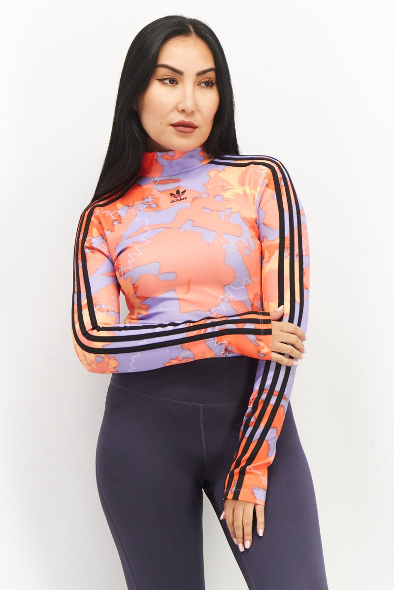 adidas Originals Women Sportswear Fit Long Sleeve Bodysuit, Multicolor  - Image 1