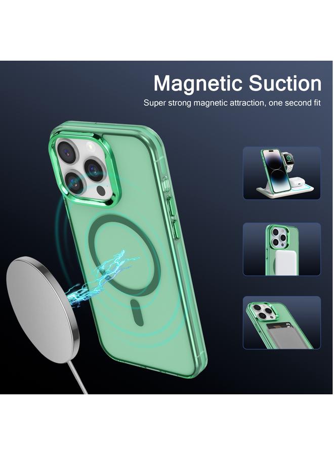 اس-توب جراب لهاتف iPhone 15 Plus مطلي بالكهرباء IMD Magsafe PC Hybrid TPU - Image 2