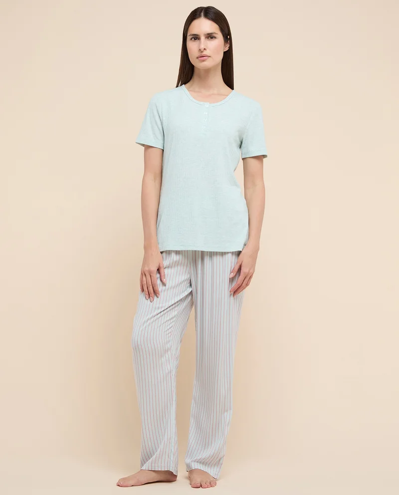 أر أند بي Striped Pyjama Set