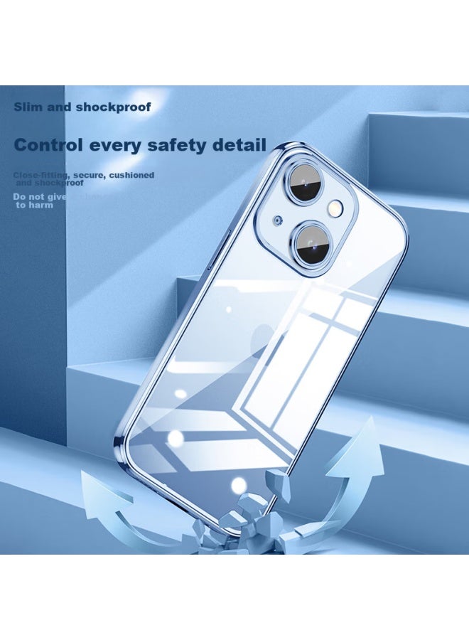 Neyaa Iphone 13 Case, Iphone 13 Protective Cover, Full Lens Protection, Ultra-thin Airbag Shockproof Soft Shell, Fashionable And Simple Design For Men And Women, Distant Mountain Blue - Image 3