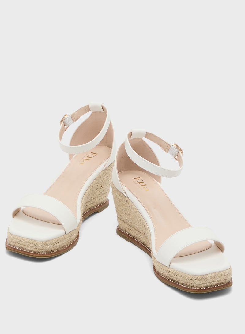 ELLA Double Strap Mid Wedge Sandal - Image 4