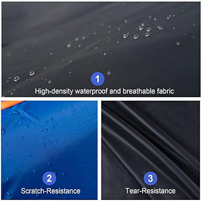 Molebt Car Cover Waterproof All Weather for Automobiles, Outdoor Full Exterior Covers Snow Sun Rain Dust Protection, Universal Fit Sedan (182-193 inch) - Image 3