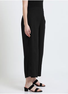 Dennis Lingo Relaxed Fit Black Cotton Trousers – Classic and Comfortable  - Image 3