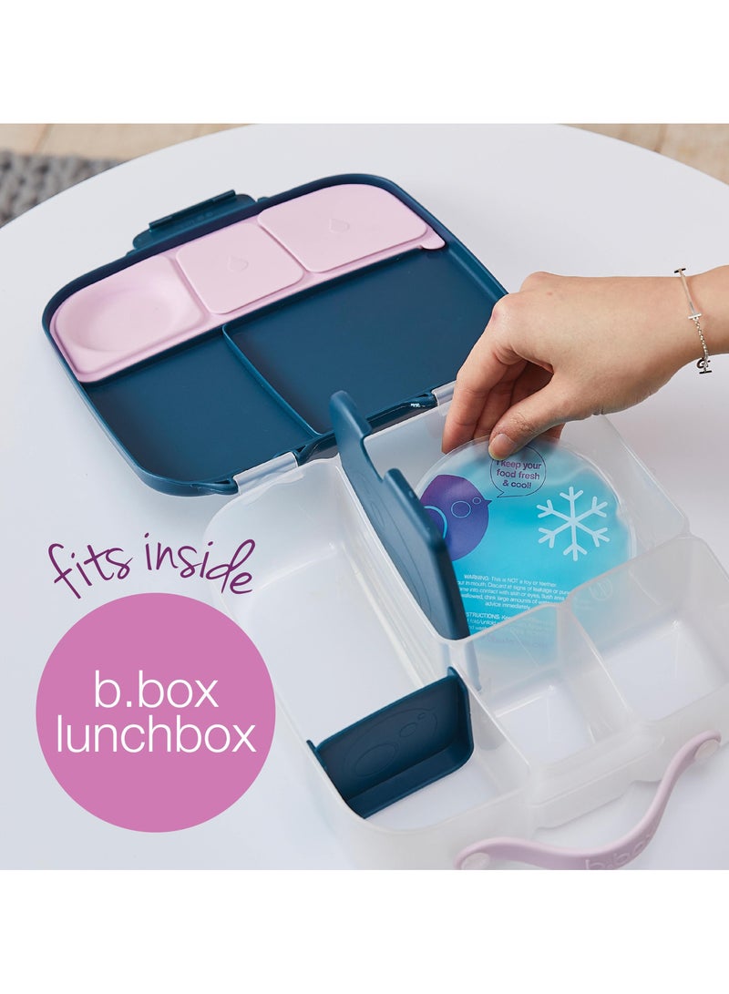 b.box حزمة جيل كولر المزدوجة، حزمة جيل ثلج قابلة لإعادة الاستخدام لصندوق الغداء وحقائب الغداء، أكياس ثلج للأطفال، جيل غير سام، حزمة مزدوجة ذات قيمة - Image 4