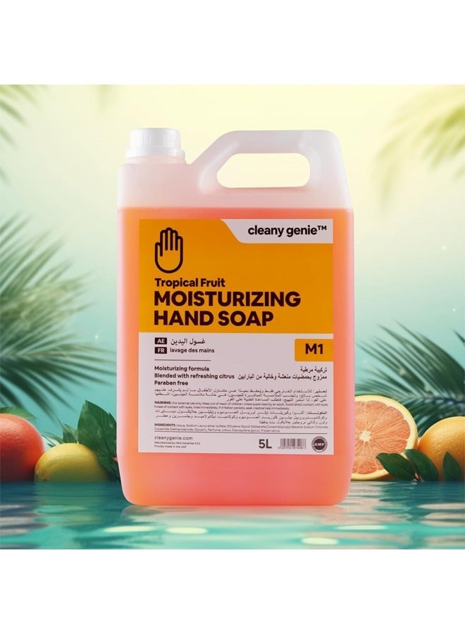 cleany genie Moisturizing Hand Soap Liquid Tropical Fruit Fragrance 5L - Image 5