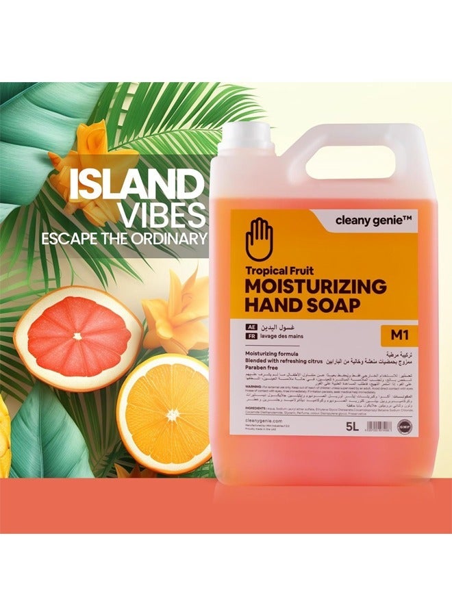 cleany genie Moisturizing Hand Soap Liquid Tropical Fruit Fragrance 5L - Image 4