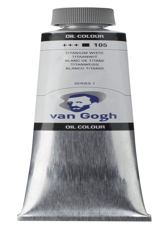 Van Gogh Oil Color Paint, 200ml Tube, Titanium White 105 - Image 1