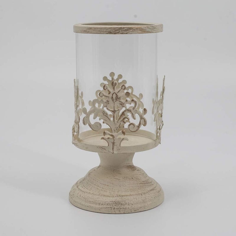 klarako Vintage Metal Pillar Candlestick Tealight Candle Holder Lantern Lamp with for Home Wedding DIY Decor, As Shown, S - Image 1