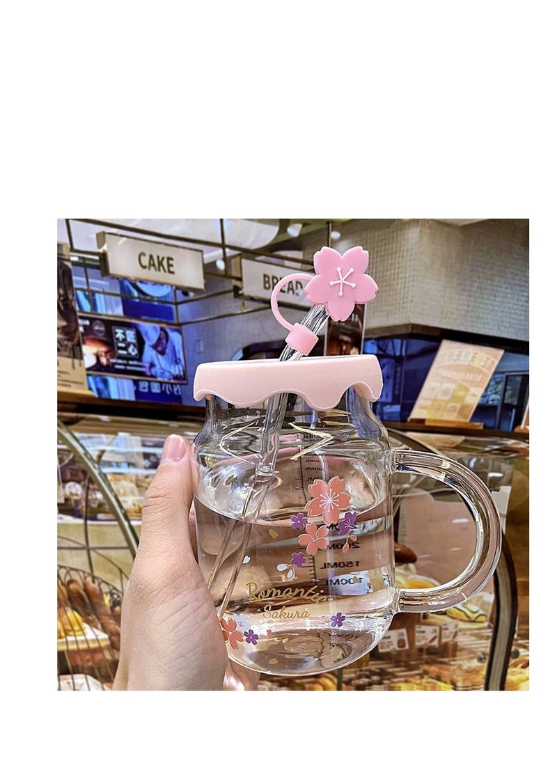 ماركة غير محددة - مج بايركس فلور🌷🌷  حاجهً كده في منتهي الرقه🌷🌷 زجاج بيركس حراري سخن وبارد🧊☕️ 👈🏻مستووووورد درجه اولى - Image 1
