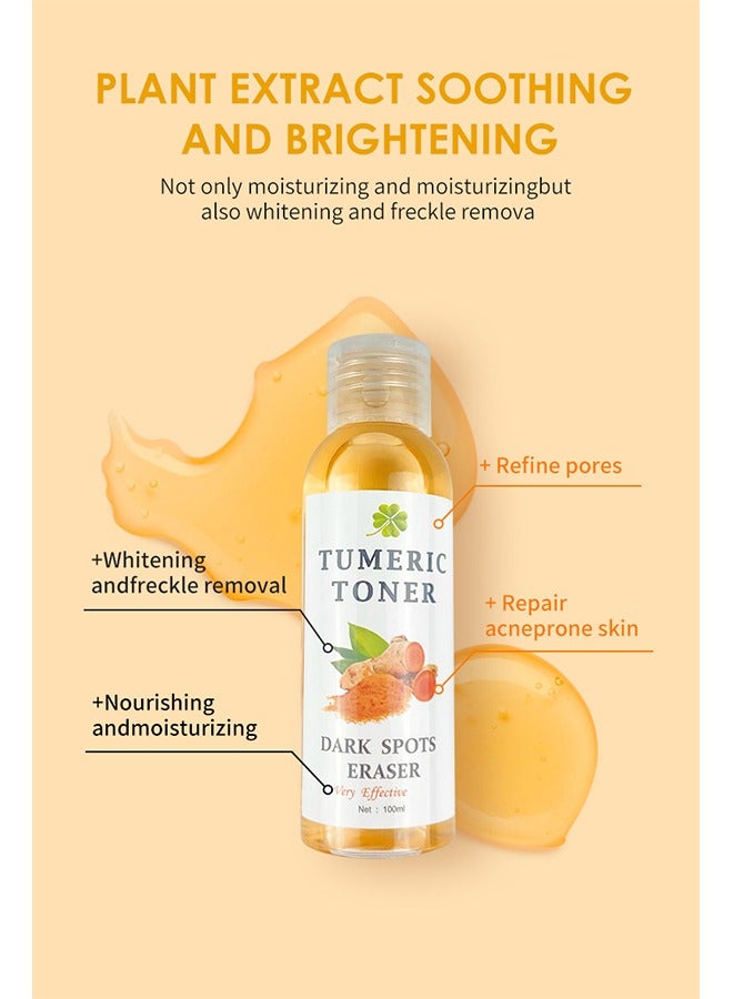 MOOYAM Turmeric Dark Spot Corrector Toner 100ML Facial Toner For Acne Prone Skin Dark Spot Remover For Face Hydrating Face Toner For Women Treatment 100ml  - Image 3