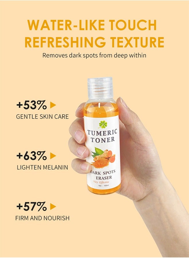 MOOYAM Turmeric Dark Spot Corrector Toner 100ML Facial Toner For Acne Prone Skin Dark Spot Remover For Face Hydrating Face Toner For Women Treatment 100ml  - Image 2