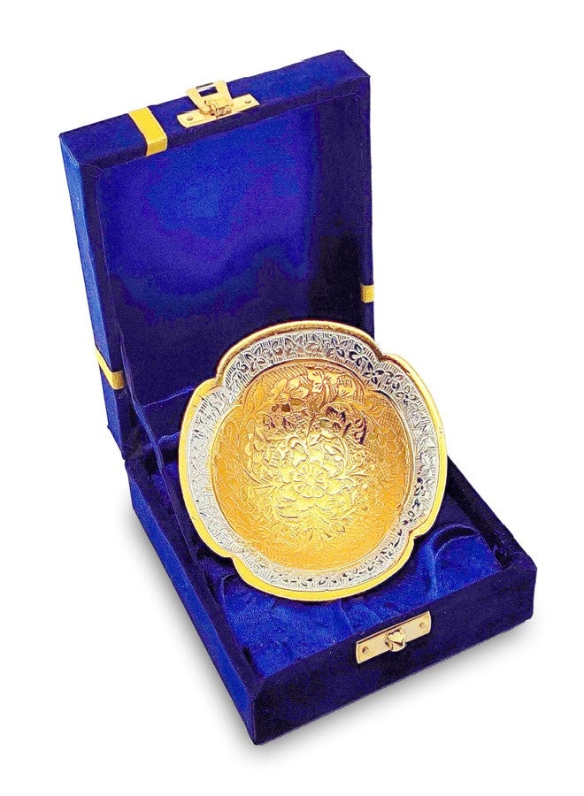 NOBILITY Silver Plated Light Weight Bowl Spoon Set with Blue Box Diwali Christmas Eid Wedding Return Home Decoration Friends Family Corporate Gift Items Dessert Dry Fruits Serving Gifts - Image 3