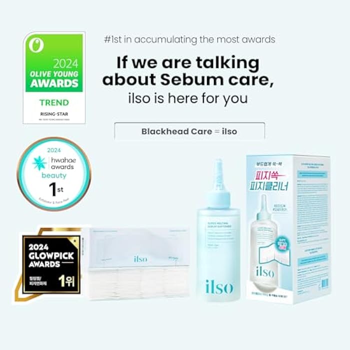 ilso Super Melting Sebum Softener, 5.29 fl oz, with 40 Skin Wrap Cotton Pads included, Pore Cleansing Solution, Blackhead Softener, Melts Away Blackheads & Sebum, Korean Skincare - Image 2