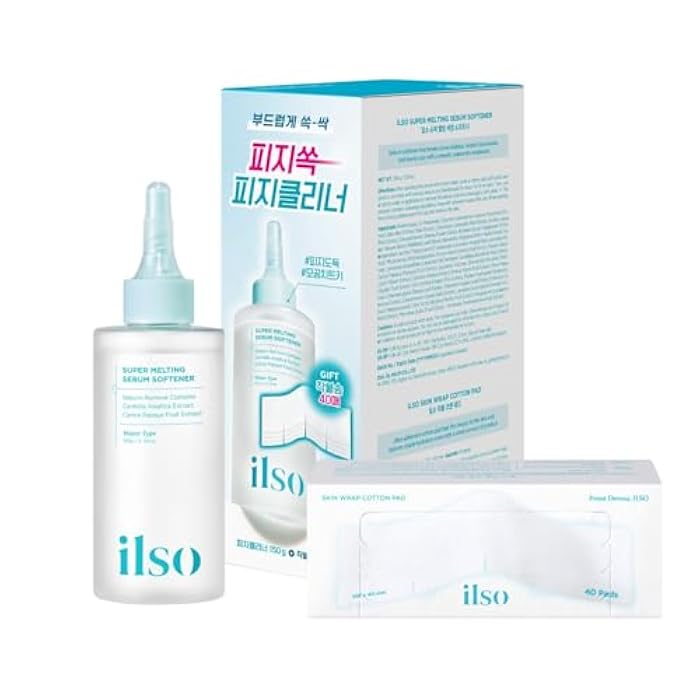 ilso Super Melting Sebum Softener, 5.29 fl oz, with 40 Skin Wrap Cotton Pads included, Pore Cleansing Solution, Blackhead Softener, Melts Away Blackheads & Sebum, Korean Skincare - Image 1