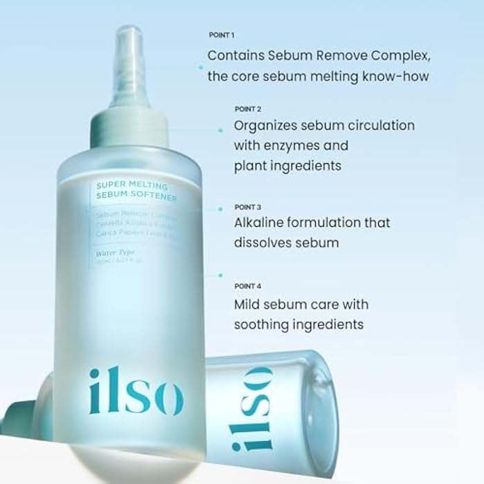 ilso Super Melting Sebum Softener, 5.29 fl oz, with 40 Skin Wrap Cotton Pads included, Pore Cleansing Solution, Blackhead Softener, Melts Away Blackheads & Sebum, Korean Skincare - Image 4
